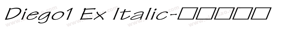Diego1 Ex Italic字体转换